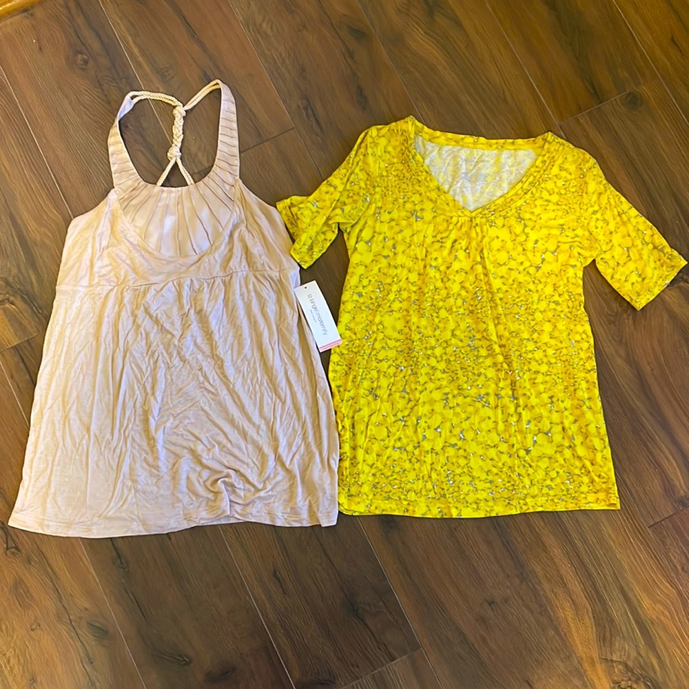 Two Liz Lange Maternity Tops